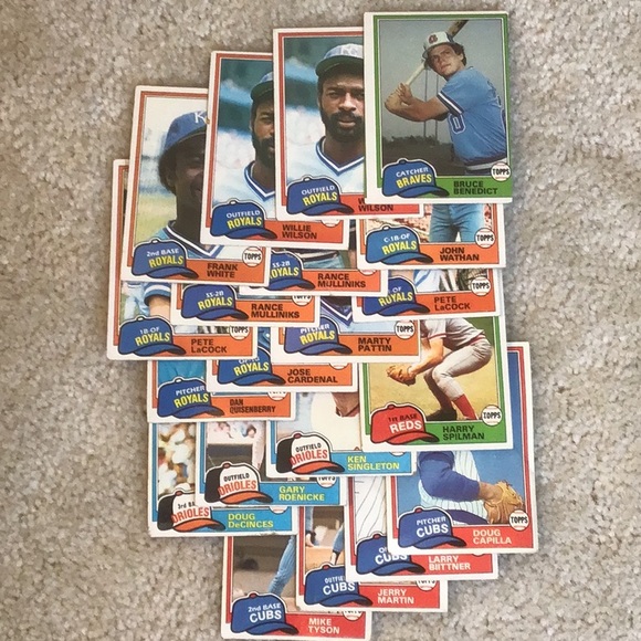 Vintage 1981 Topps MLB Trading Cards, Lot of 40 - Picture 8 of 11